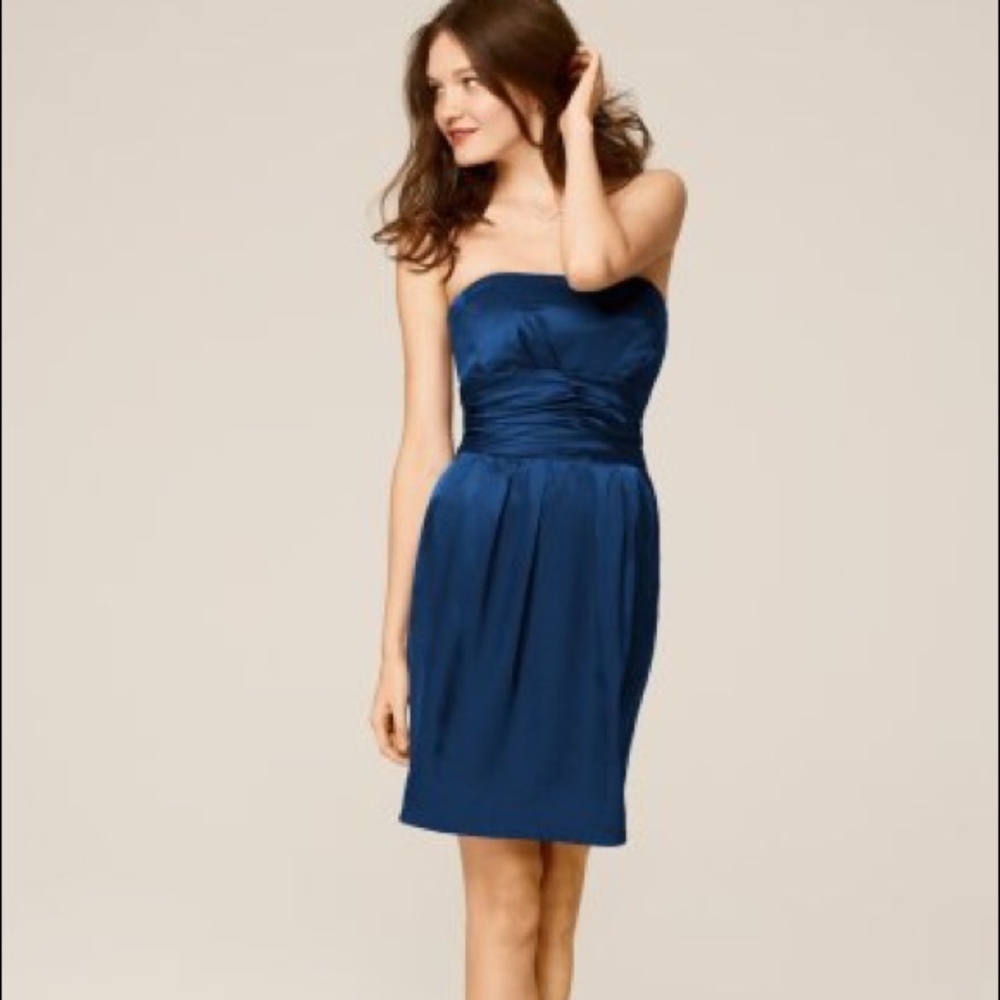 David's Bridal Navy Dress